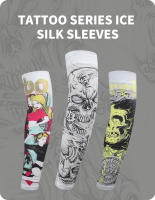 Mangas de brazo deportivas de seda de hielo, licra, tatuaje, manguito de protección UV transpirable, correr al aire libre, ciclismo, Fitness, manga de brazo de secado rápido - details 0