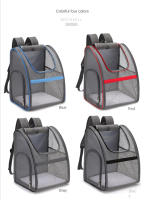 Mochila De Transporte para mascotas, bolsa transpirable de doble hombro para gato - details 5