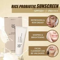 Protector Solar SPF50 +, bloqueador Solar probiótico de arroz coreano, crema blanqueadora de piel, bloqueador Solar Anti UV, suero hidratante suave Facial, 50ml - details 2
