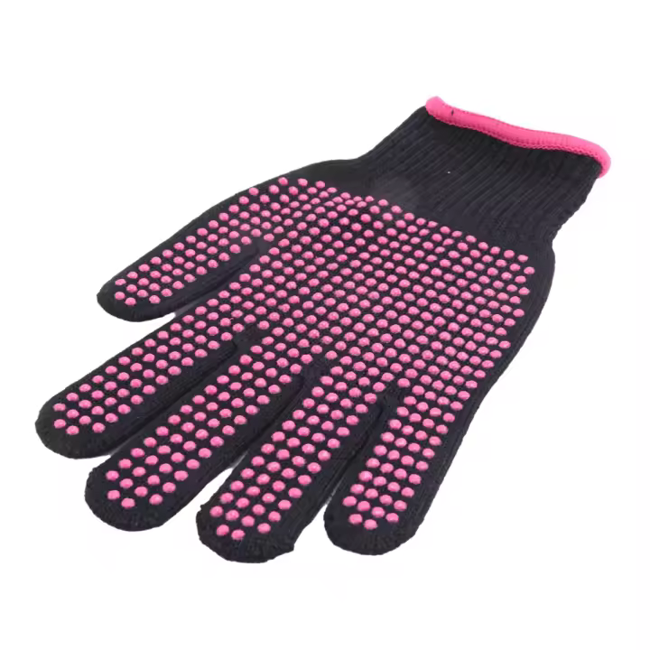 Alisador de pelo de doble cara, guantes de dedo resistentes al calor para peluquería, herramientas de peluquería, guantes de barbacoa al aire libre - 1