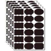 Pegatina de pizarra negra borrable de PVC, etiquetas de caja de crema cosmética, tarros de especias de cocina para el hogar, etiquetas múltiples, 1 hoja - details 4
