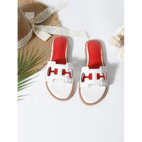 Sandalias de moda de verano 2025, chanclas de playa de una tira, zapatos planos de viaje para mujer - details 64