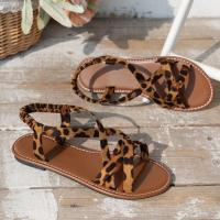 Sandalias planas con estampado de leopardo, zapatos de mujer, verano - details 3