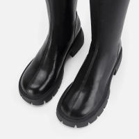 Nuevas Botas Altas De Punta Redonda Con Suela Gruesa Y Tacón Grueso Para Mujer, Botas Vaqueras Occidentales Para Mujer. - details 7