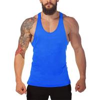 Men's Summer Gym Stringer Cotton Y Back Sleeveless Shirt Men Bodybuilding Tank Tops Workout Singlets Sport Vest Fitness Clothing - details 5
