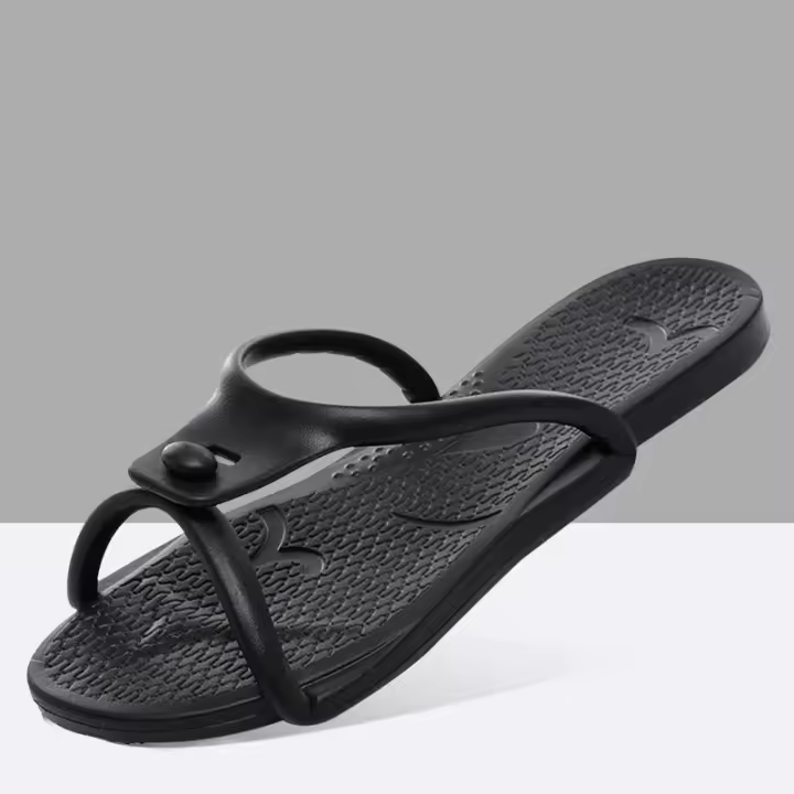 Chanclas plegables de verano para viajes de negocios, zapatillas ligeras portátiles de EVA, sandalias deslizantes de fondo suave para playa y pareja, nuevas - 1