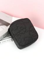 Bolsa de Almacenamiento de Pañuelo Higiénico Bordado de Color Sólido Ideal para Viajes, Almacenamiento en Casa, Dormitorio - details 4
