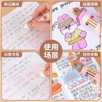 Capybara-10 bolígrafos multicolores Kawaii para niños, bolígrafo de dibujos animados de oso lindo, suministros de oficina escolar, papelería, regalo - details 5