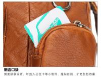Nuevos bolsos de mujer retro europeos y americanos bolso de moda de un solo hombro oblicuo span bolso de cuero suave lavado - details 35