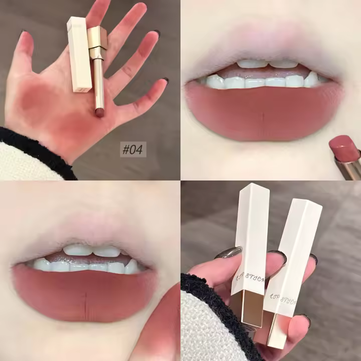 Labial Mate Nude de Terciopelo de Granada Impermeable, Duradero, Sin Decoloración - 1