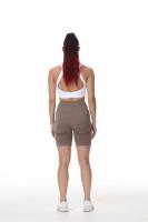 Nuevos pantalones cortos deportivos de cintura alta sin costuras con forma de sonrisa para mujer, pantalones cortos de entrenamiento de Yoga con realce, pantalones cortos sexys para correr y Fitness - details 8