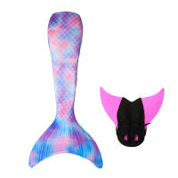 Disfraz de cola de sirena para niños y niñas, traje de baño de fantasía, aleta Monofin, Cosplay, regalo de cumpleaños - details 6