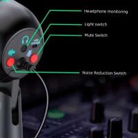 Micrófono de condensador USB para juegos en vivo, micrófono Rgb, estudio de grabación en vivo, Streaming, portátil, Esports - details 3