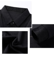 Caumanl-Camiseta de manga larga para hombre, ropa de trabajo informal de negocios, corte Regular, talla europea, moda de otoño - details 5