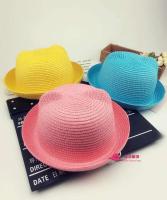 Gorra para niños, decoración de orejas para niños de verano, sombrero de Panamá ppy para niño sólido - details 32