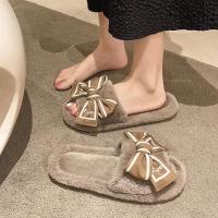 Zapatillas de Encaje para el Hogar Suaves y Elegantes Plataforma de Peluche con Diseño de Amor - details 8