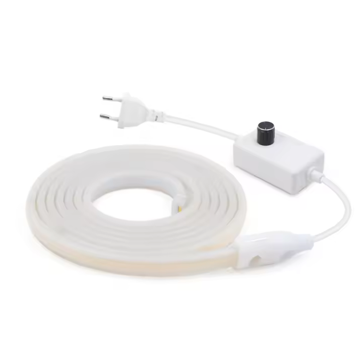 Tira de Luz LED COB Ajustable 220V 288 LEDs/M Suave y Flexible Cinta Luz IP65 Impermeable 3000K-6000K Lámparas LED para Decoración del Hogar Marca XUNATA - 1