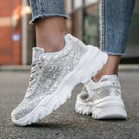 Zapatillas de moda para mujer Lentejuelas Leopardo Ligeras de fondo grueso Zapatillas casuales para mujer - details 6