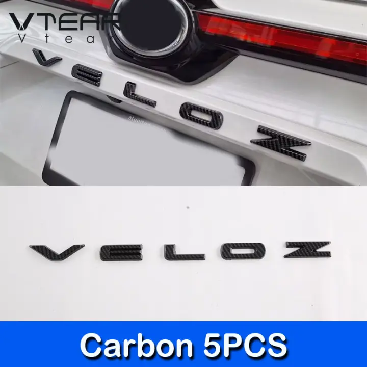 Parche de letras para puerta trasera de coche, piezas de modificación Exterior automotriz para Toyota Veloz 2024 2023 2022 - 1