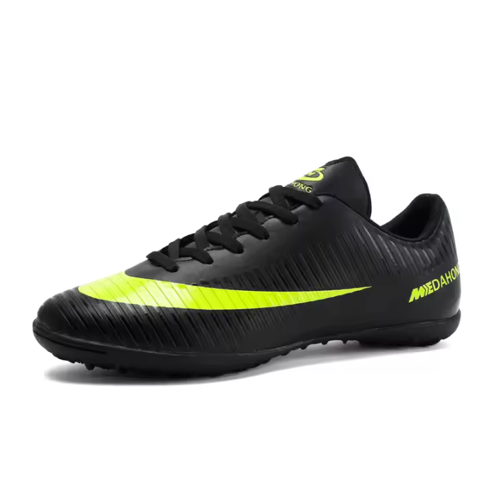 Zapatos de Fútbol para Hombres de Caña Baja Cierre de Cordones Suela de Goma Natural - 1