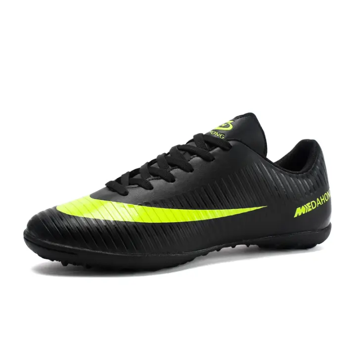 Zapatos de Fútbol para Hombres de Caña Baja Cierre de Cordones Suela de Goma Natural - 1
