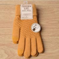 Guante de punto de lana cálido para teléfono móvil, guantes de punto para pantalla táctil, dedo completo, guante de ganchillo fe - details 4