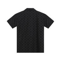 Camiseta Casual de Verano para Hombres Algodón Puro de Doble Hilo, Cuello Redondo, Estilo Suelto, Impresión de Logotipo Completo - details 1