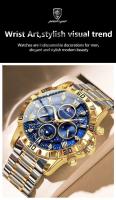 Reloj militar de lujo de alta calidad para hombre, cronógrafo, resistente al agua, luminoso, de pulsera, de acero inoxidable, de cuarzo, con caja - details 2