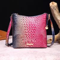 2025 nuevo mensajero portátil para mujer, bolso retro para mujer, bolso de mensajero Brahman de cocodrilo multicolor - details 1