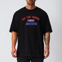 Summer Loose Oversized Short Sleeve T Shirt Mens Sports Streetwear Hip Hop Fitness T-shirt O-neck Mesh Gym Clothing Workout Tees - details 5