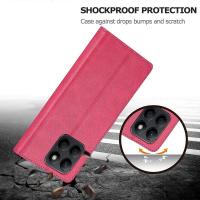 Funda de piel de becerro con textura de piel y cierre magnético para Honor X8b 4G - details 3