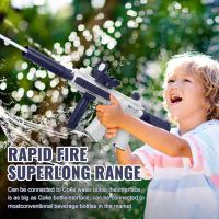 Pistola de agua eléctrica m416 pistola de agua automática de verano se puede cargar pistola de agua automática de largo alcance juego espacial salpicaduras de juguetes para niños - details 5