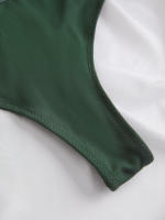 Tanga acanalado para mujer, bragas sencillas y transpirables, 3 piezas - details 3