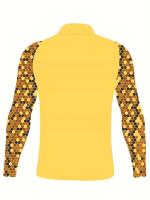 Protección solar para hombres, parte superior de traje de baño de cuello alto, de secado rápido, elástica - details 11