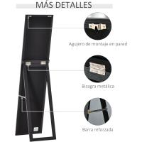 Espejo de Pie Completo Espejo de Pared Rectangular Moderno para Pasillo, Dormitorio, Sala de Estar - details 6