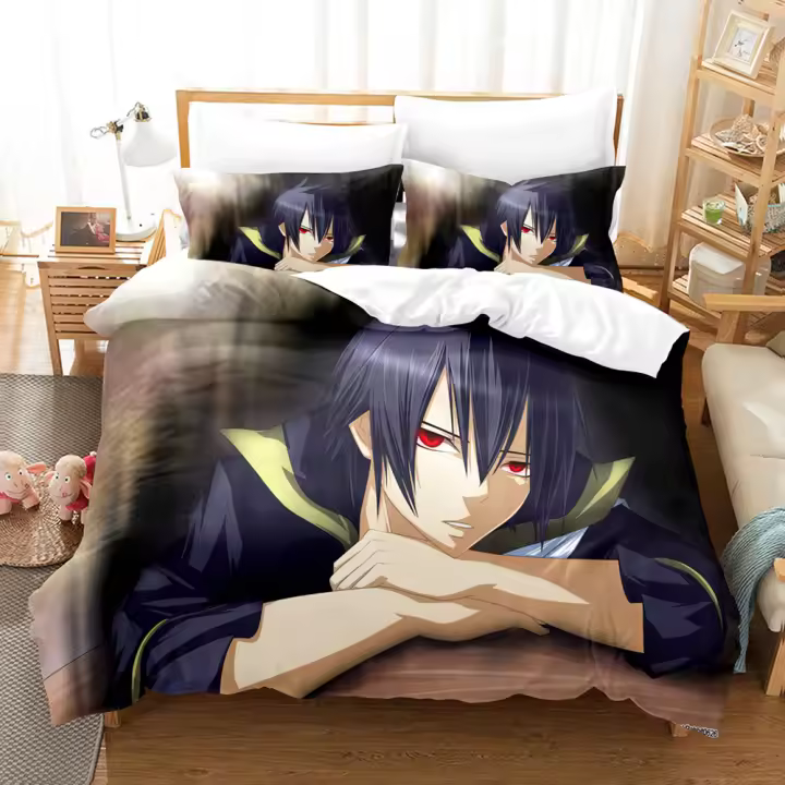 Juego de cama 3D Faity Tail, funda nórdica con funda de almohada, ropa de cama doble Queen King, ropa de cama - 1