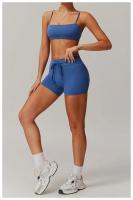 Sensación de nube para levantar las nalgas, pantalones cortos de Yoga de cintura alta para el vientre, pantalones deportivos de secado rápido, pantalones cortos deportivos ajustados transpirables para mujer - details 10