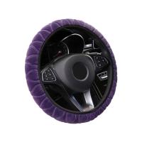 Funda de felpa para volante de coche, cuero corto suave y cálido, antideslizante, decoración de coche para hombres y mujeres, invierno - details 5