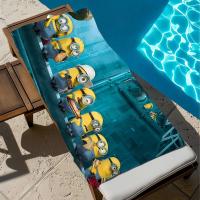M-Minions-piscina de dibujos animados para playa, arena portátil de secado rápido, manta de natación para viajes al aire libre, estera fina, Toalla de baño - details 6