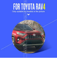 Cubierta de decoración de ventana lateral para Toyota RAV4 XA50 2019-2023 en fibra de carbono ABS con estilo exterior modificado pegatinas peluche - details 0