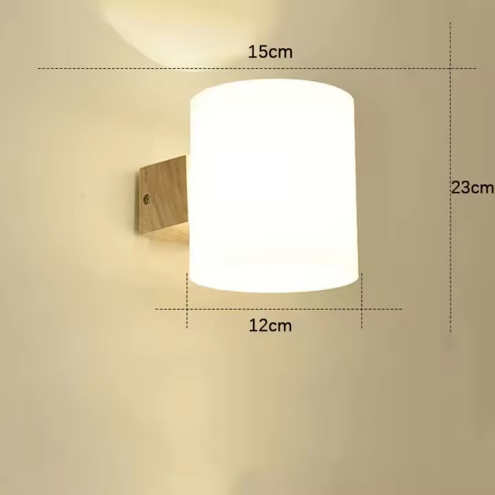 Lámpara De Pared De Madera Con Diseño Japonés Led Para Decoración Artística Del Hogar, Luz Nocturna Minimalista Para Dormitorio - 1