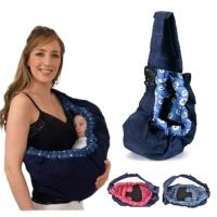Portabebés de algodón ligero para bebé, bolsa de canguro ajustable y transpirable, un hombro - details 5