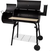 Barbacoa de carbón con termómetro 116x61x106 cm |   Incorpora sistema de ventilación y chimenea |   2 ruedas para fácil transporte |   Concebida para barbacoas al exterior - details 0