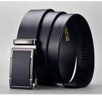 Cinturón de Cuero de Vaca de Negocios para Hombres BUNO Hebilla Automática de Metal, Ajuste Perfecto para Jeans Alta Calidad Auténtica - details 14