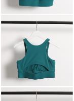 Camisola de compresión para entrenamiento de gimnasia para mujer, sujetador deportivo Sexy con tirantes cruzados para Fitness y Yoga con almohadilla extraíble, novedad de 2024 - details 13