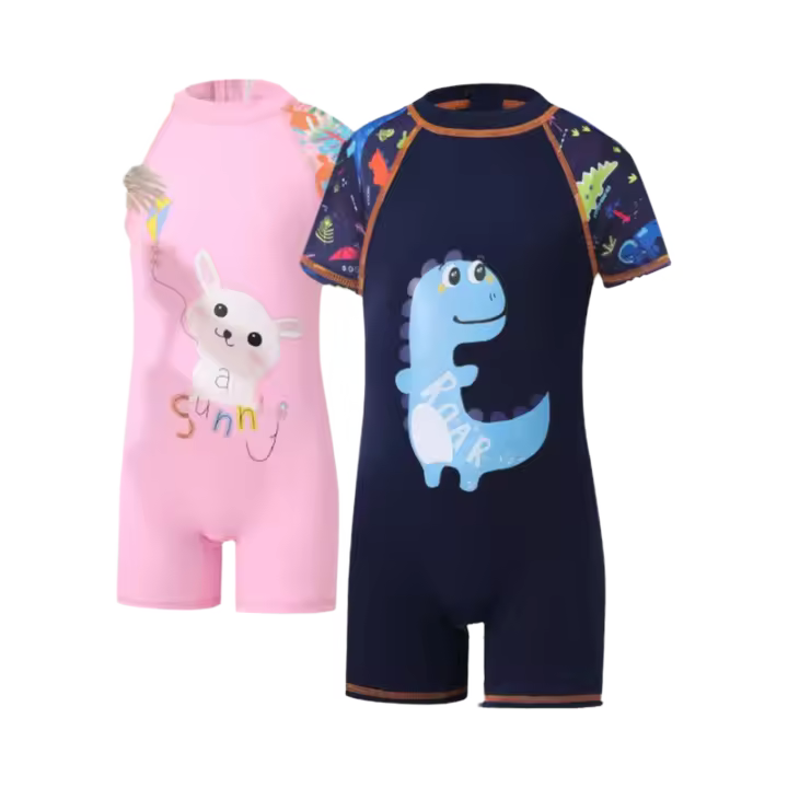 Nuevo traje de baño de una pieza para niños de secado rápido para niños y niñas adecuado para niños pequeños y grandes estudiantes - 1