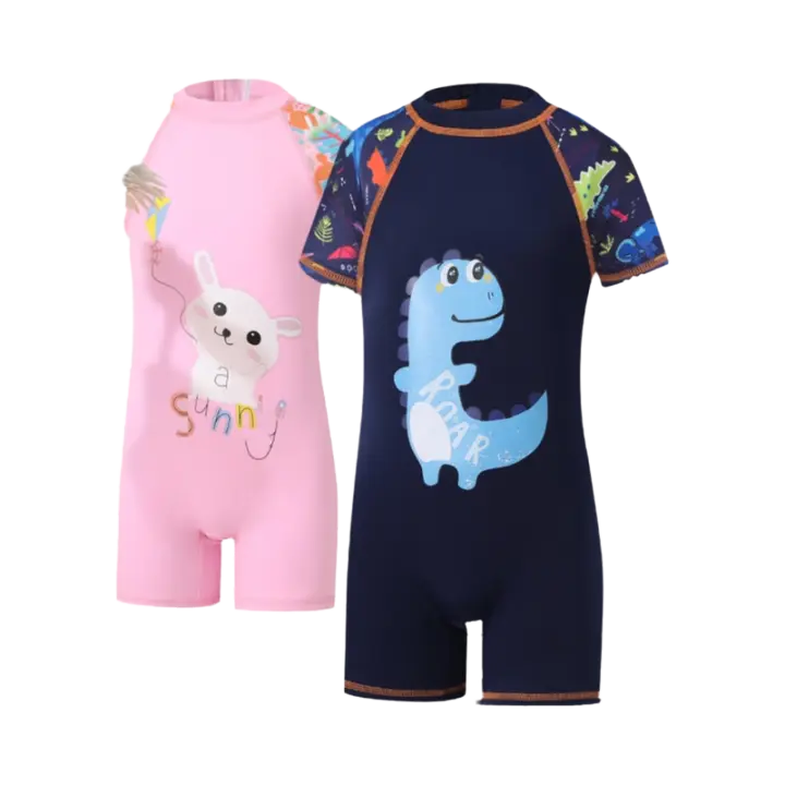 Nuevo traje de baño de una pieza para niños de secado rápido para niños y niñas adecuado para niños pequeños y grandes estudiantes - 1