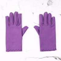 Guantes de satén elásticos para niña, guantes de boda, fiesta - details 5