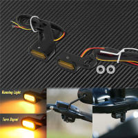 Intermitente LED ámbar para motocicleta, luz de marcha para Harley Touring Electra Glide Road Glide 09-17, Softail Slim FLS, 2 uds. - details 1