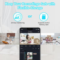 Cámaras de vigilancia wifi doméstico inalámbrico WIFI Internet remoto inteligente Visión nocturna interior 360 grados alarma vigilancia - details 3